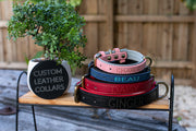 Personalized Leather Dog Collar