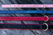 Personalized Leather Dog Collar